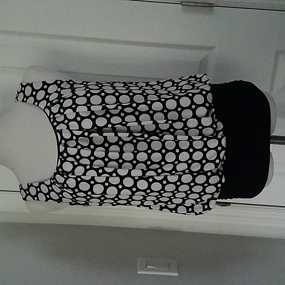 XOXO Wide Hip Band Blousy Top S